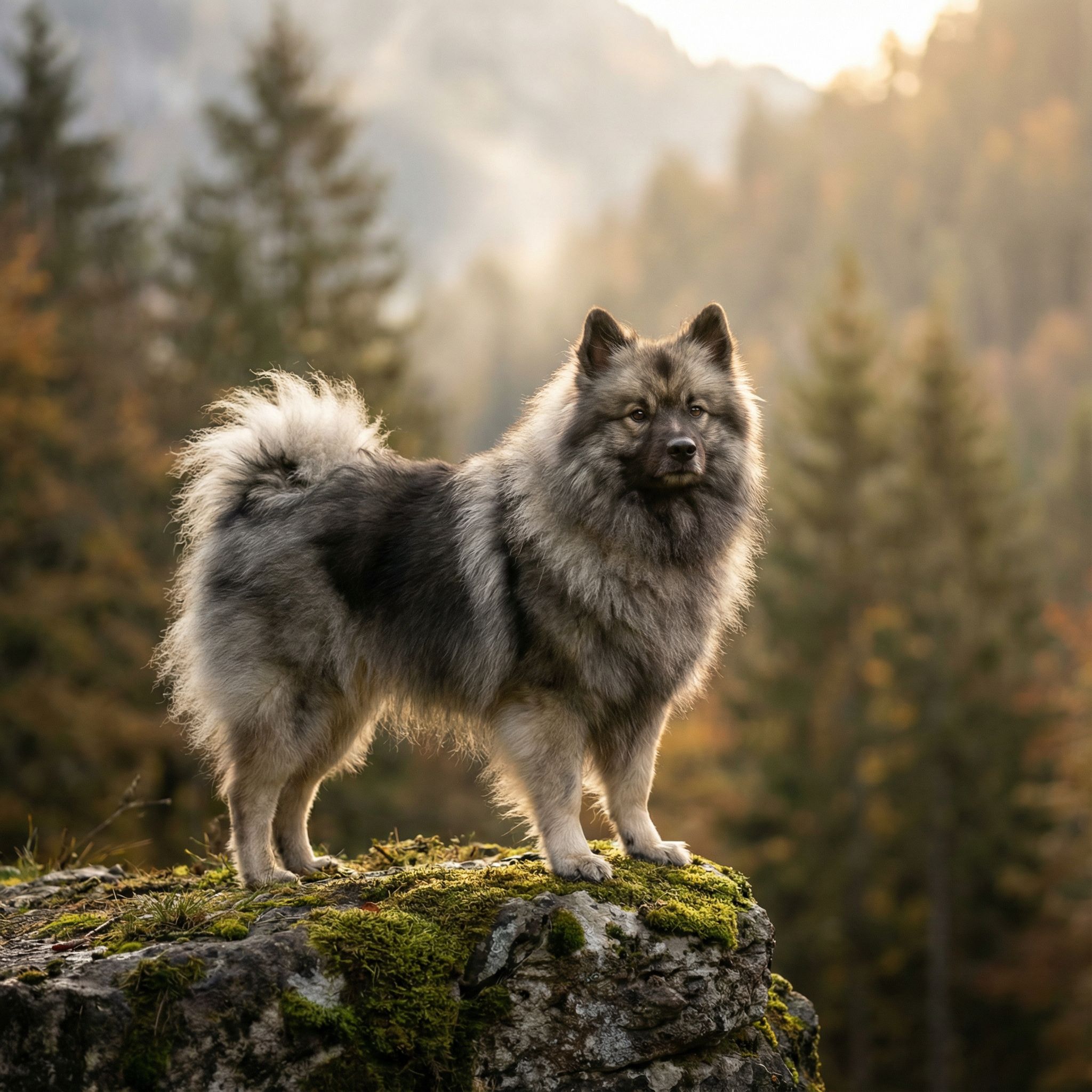 Middelgrote keeshond