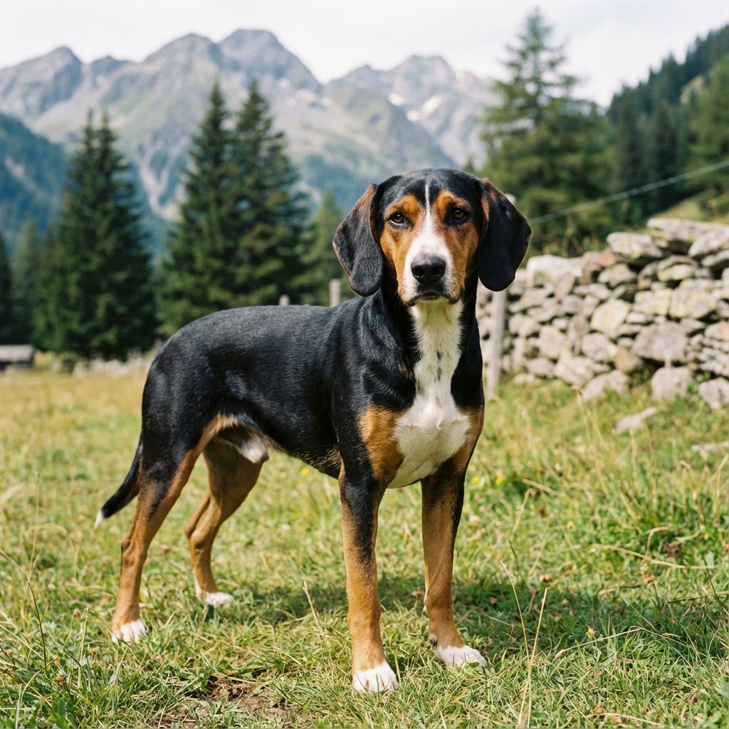 Swiss running dog